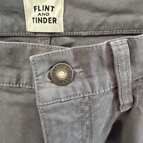 NWOT Flint and Tinder 365 5 pocket pant 33x32 Washed grey HB slim Men - Picture 12 of 16